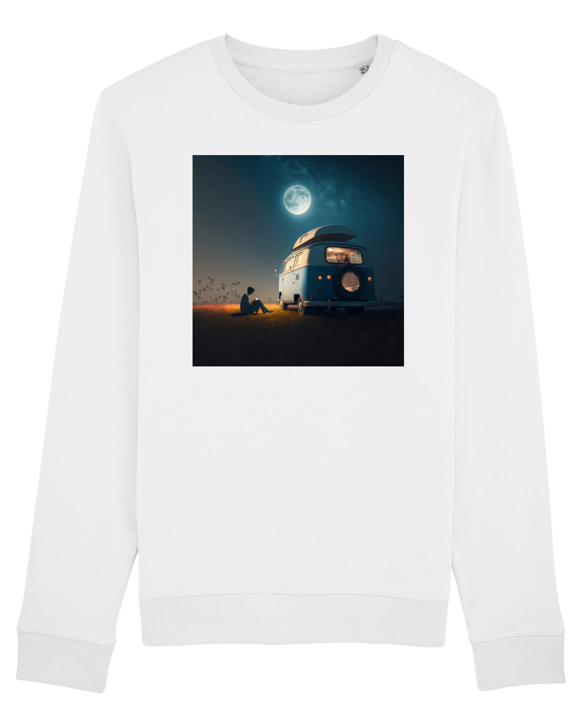 Bluză mânecă lungă Unisex Rise White