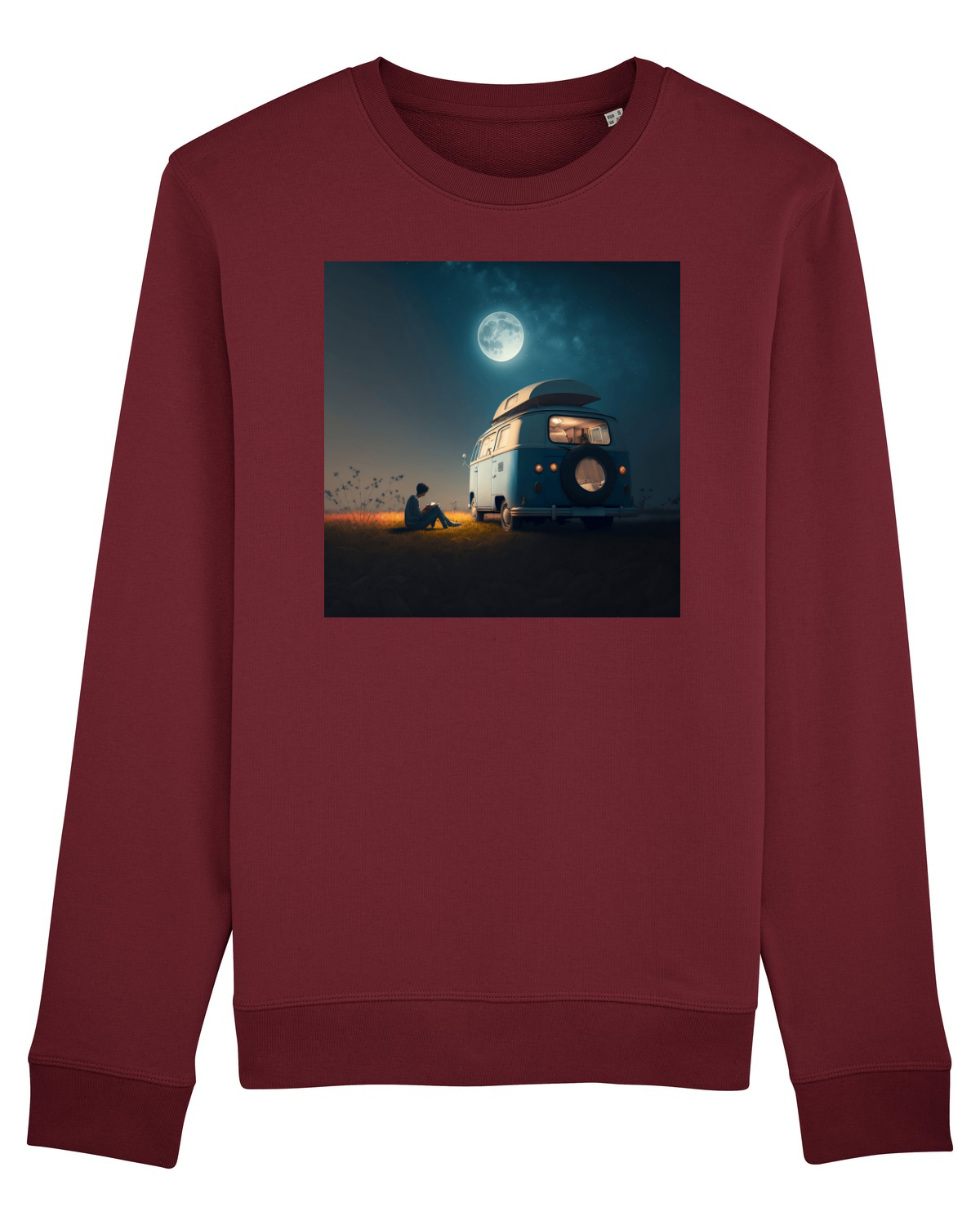 Bluză mânecă lungă Unisex Rise Burgundy