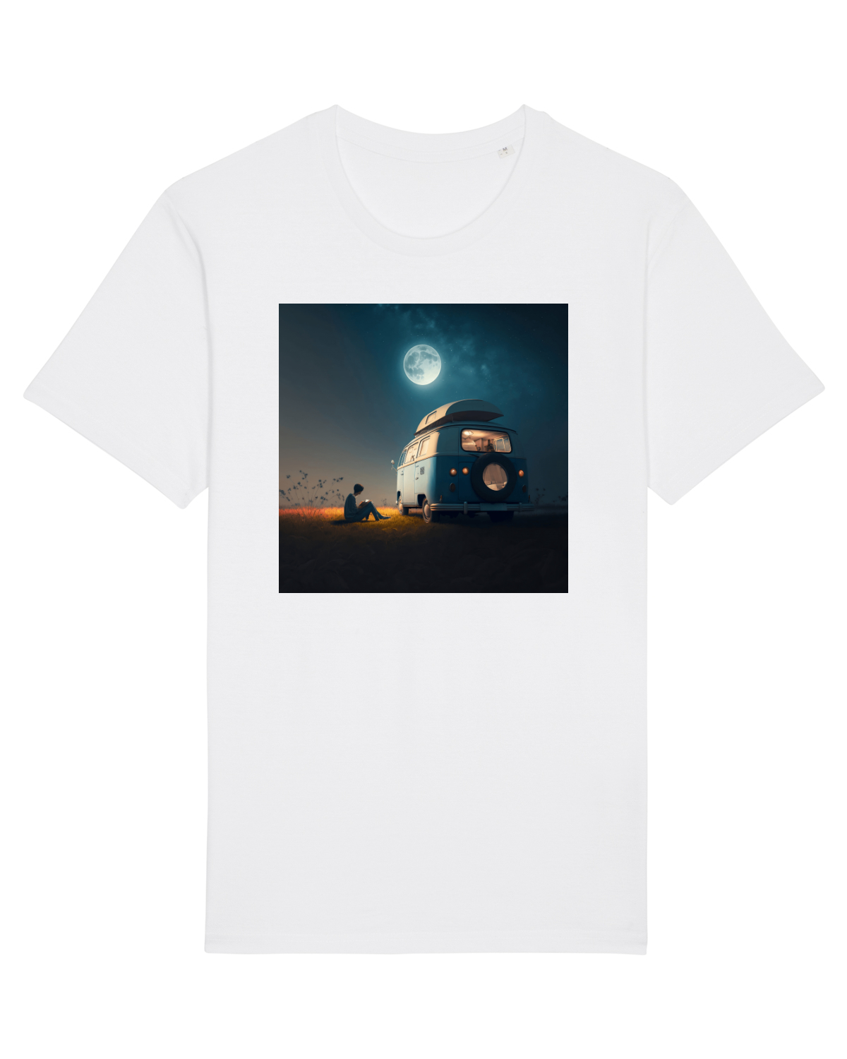 Tricou mânecă scurtă Unisex Rocker White