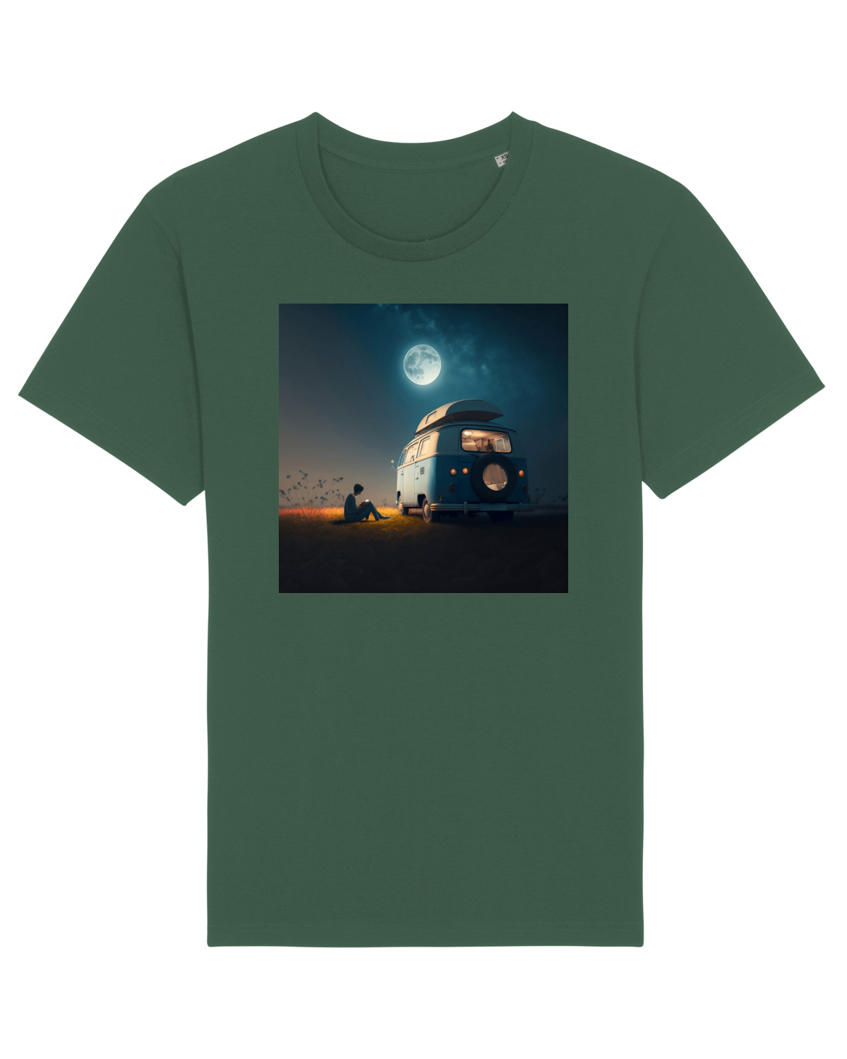 Tricou mânecă scurtă Unisex Rocker Bottle Green