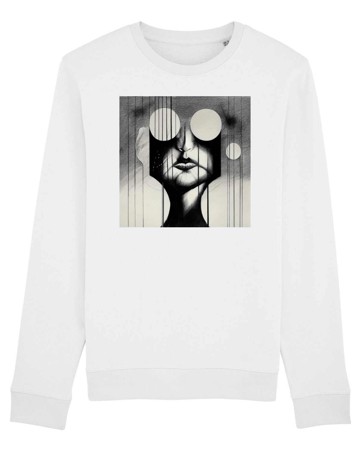 Bluză mânecă lungă Unisex Rise White