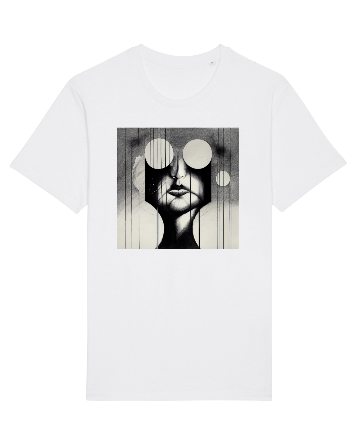 Tricou mânecă scurtă Unisex Rocker White