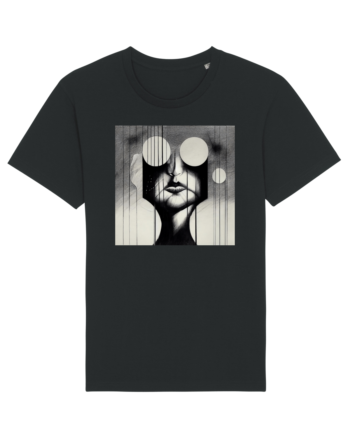 Tricou mânecă scurtă Unisex Rocker Black