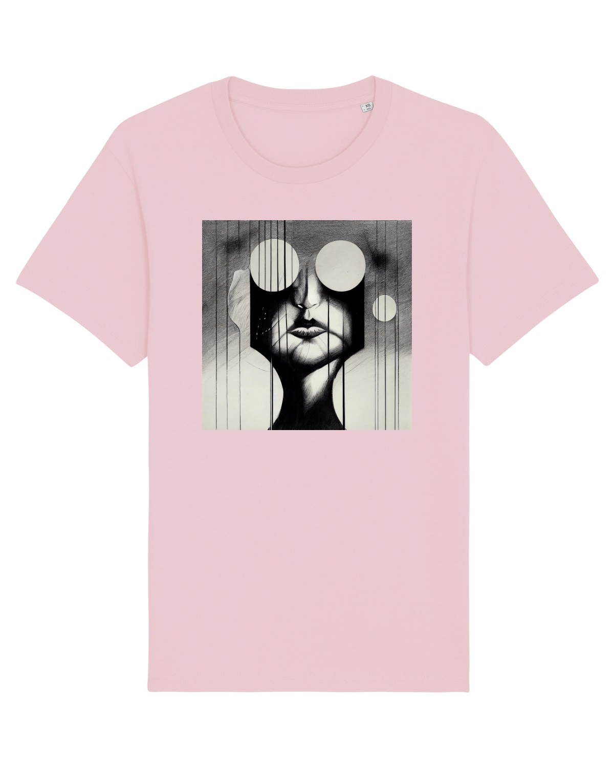 Tricou mânecă scurtă Unisex Rocker Cotton Pink