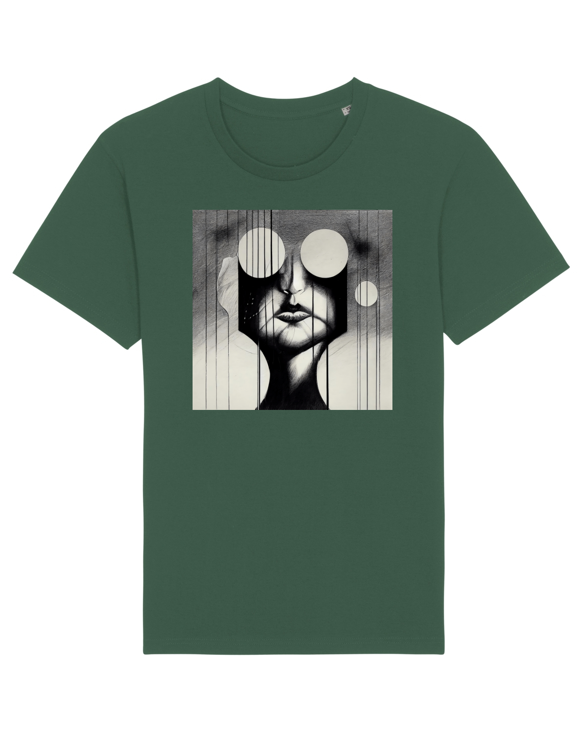 Tricou mânecă scurtă Unisex Rocker Bottle Green