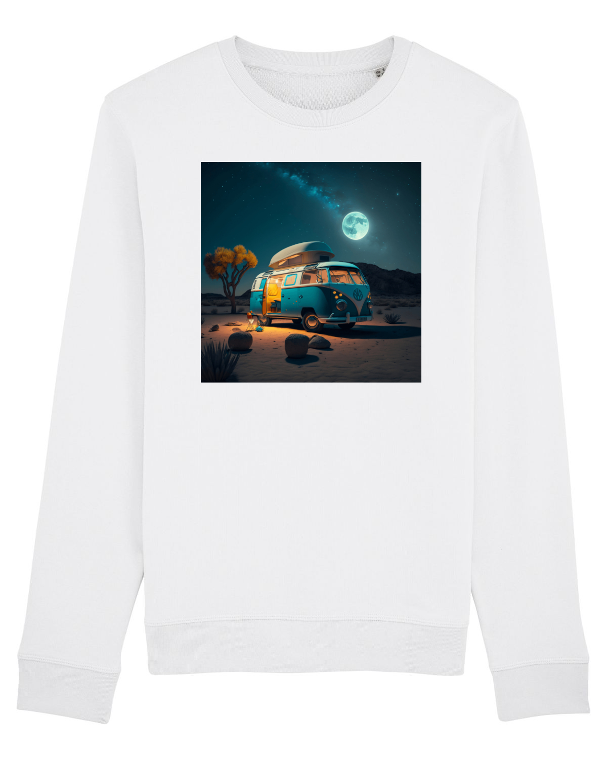 Bluză mânecă lungă Unisex Rise White