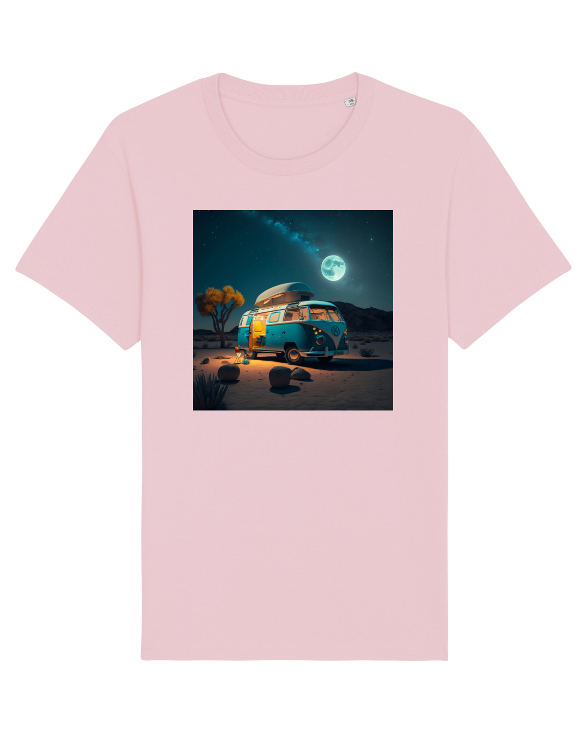 Tricou mânecă scurtă Unisex Rocker Cotton Pink