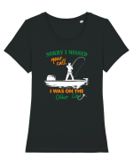 I was on the other line Tricou mânecă scurtă guler larg fitted Damă Expresser