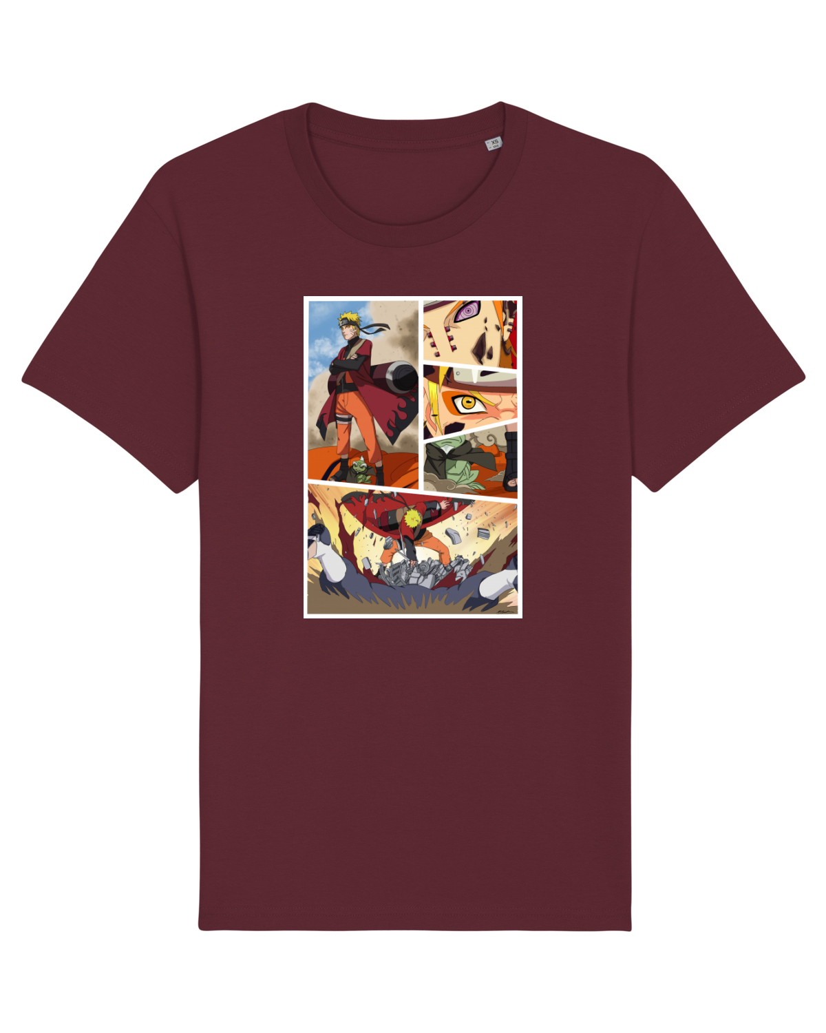 Tricou mânecă scurtă Unisex Rocker Burgundy