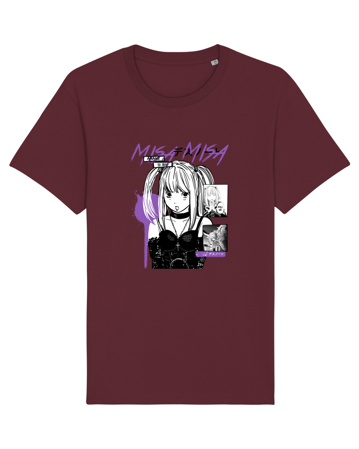 Tricou mânecă scurtă Unisex Rocker Burgundy