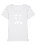 Going fishing Tricou mânecă scurtă guler larg fitted Damă Expresser