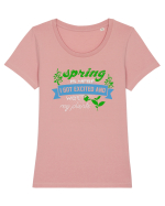 SPRING Tricou mânecă scurtă guler larg fitted Damă Expresser