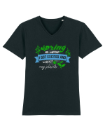 SPRING Tricou mânecă scurtă guler V Bărbat Presenter