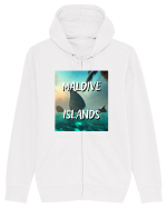 MALDIVE ISLANDS Hanorac cu fermoar Unisex Connector