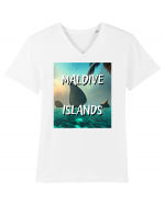 MALDIVE ISLANDS Tricou mânecă scurtă guler V Bărbat Presenter