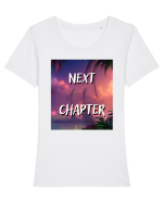 next chapter Tricou mânecă scurtă guler larg fitted Damă Expresser