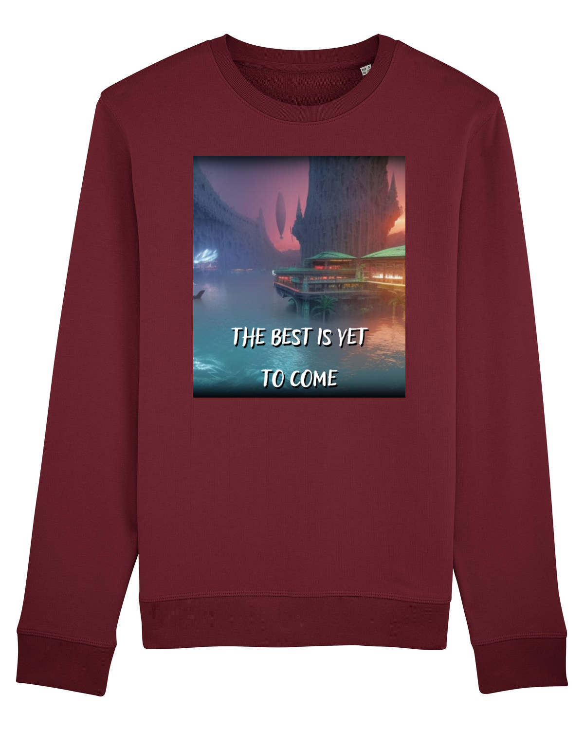 Bluză mânecă lungă Unisex Rise Burgundy