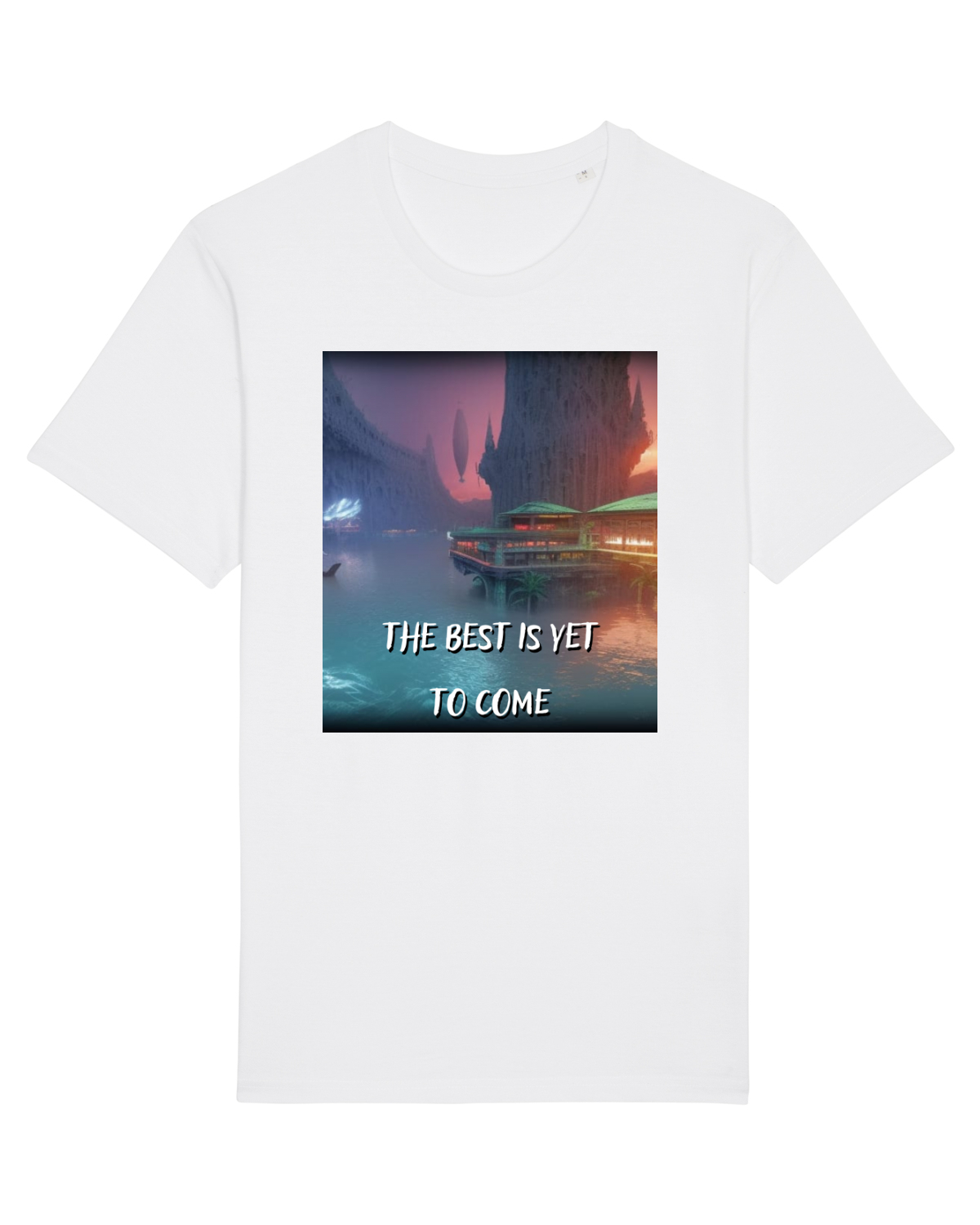 Tricou mânecă scurtă Unisex Rocker White