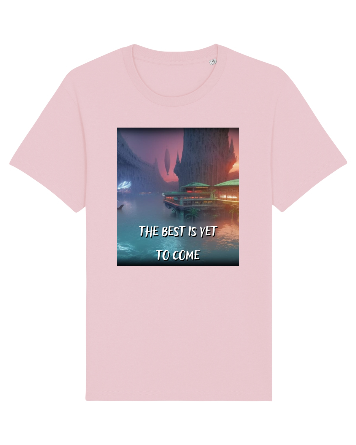 Tricou mânecă scurtă Unisex Rocker Cotton Pink
