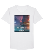 THE BEST IS YET TO COME Tricou mânecă scurtă guler larg Bărbat Skater