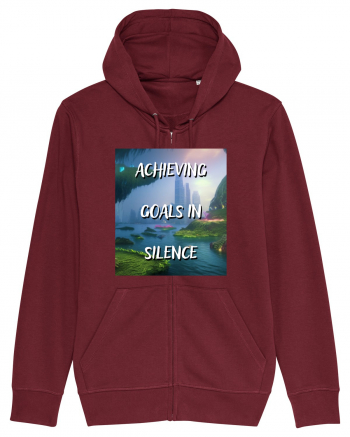 ACHIEVING GOALS IN SILENCE Burgundy
