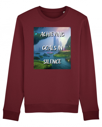 ACHIEVING GOALS IN SILENCE Burgundy