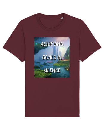 ACHIEVING GOALS IN SILENCE Burgundy