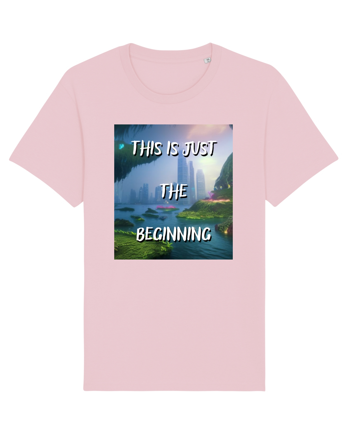 Tricou mânecă scurtă Unisex Rocker Cotton Pink