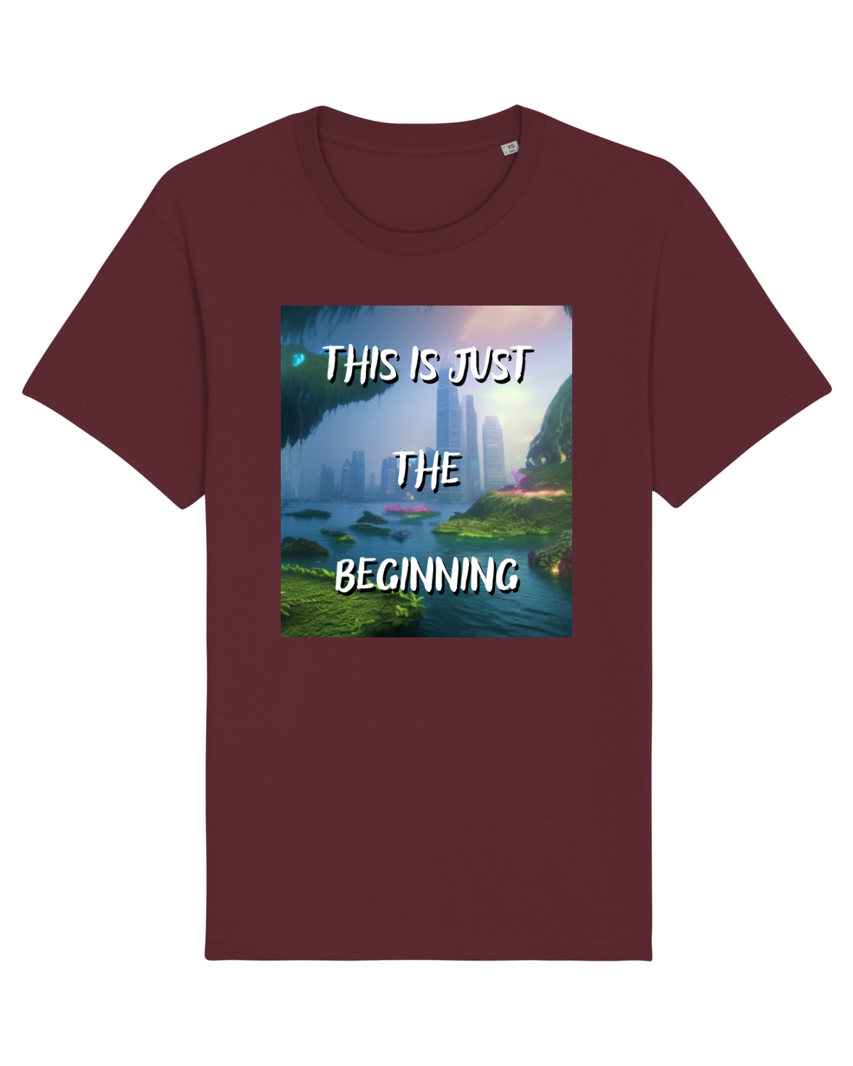 Tricou mânecă scurtă Unisex Rocker Burgundy