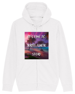 IT S TIME TO WRITE A NEW STORY Hanorac cu fermoar Unisex Connector