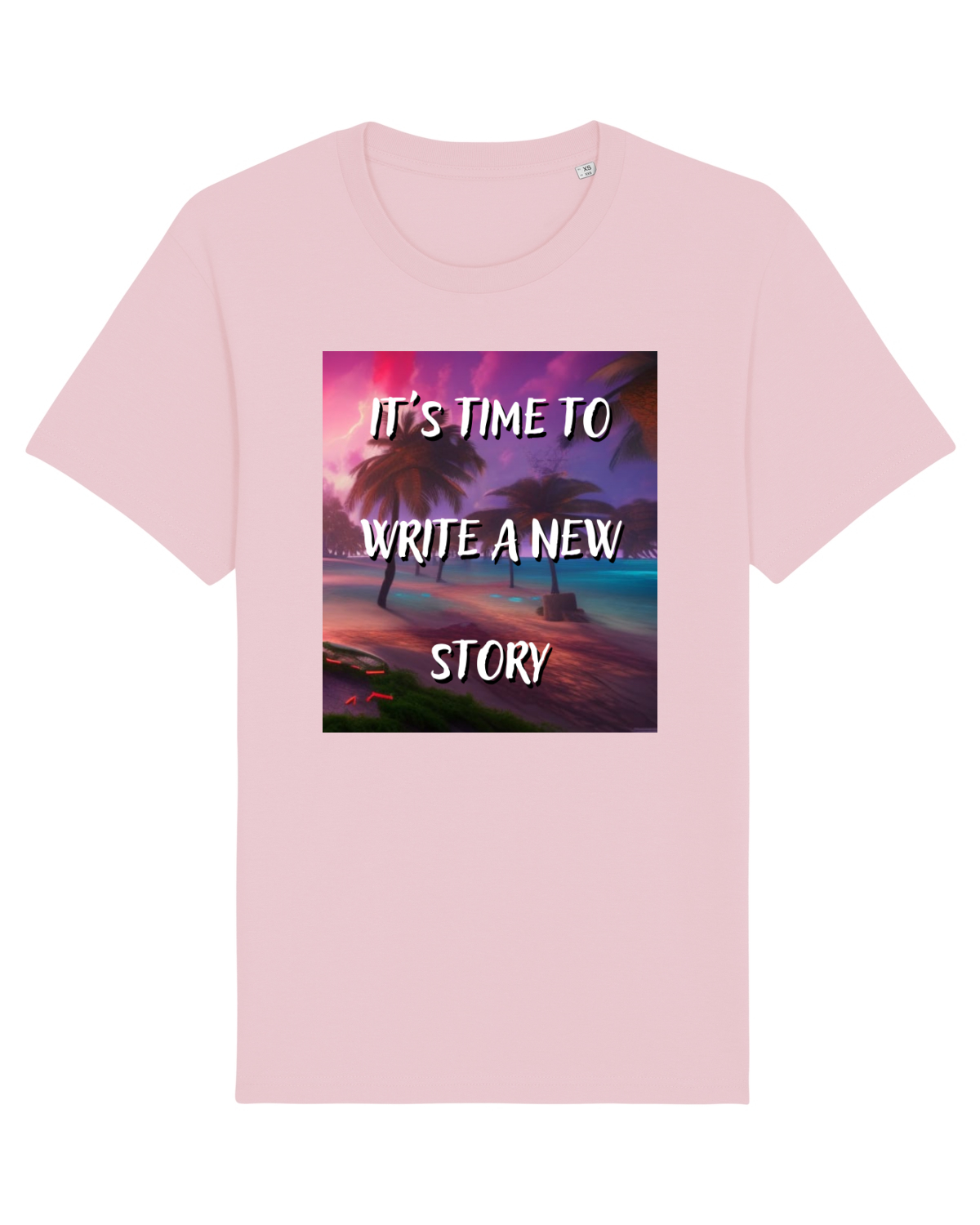 Tricou mânecă scurtă Unisex Rocker Cotton Pink