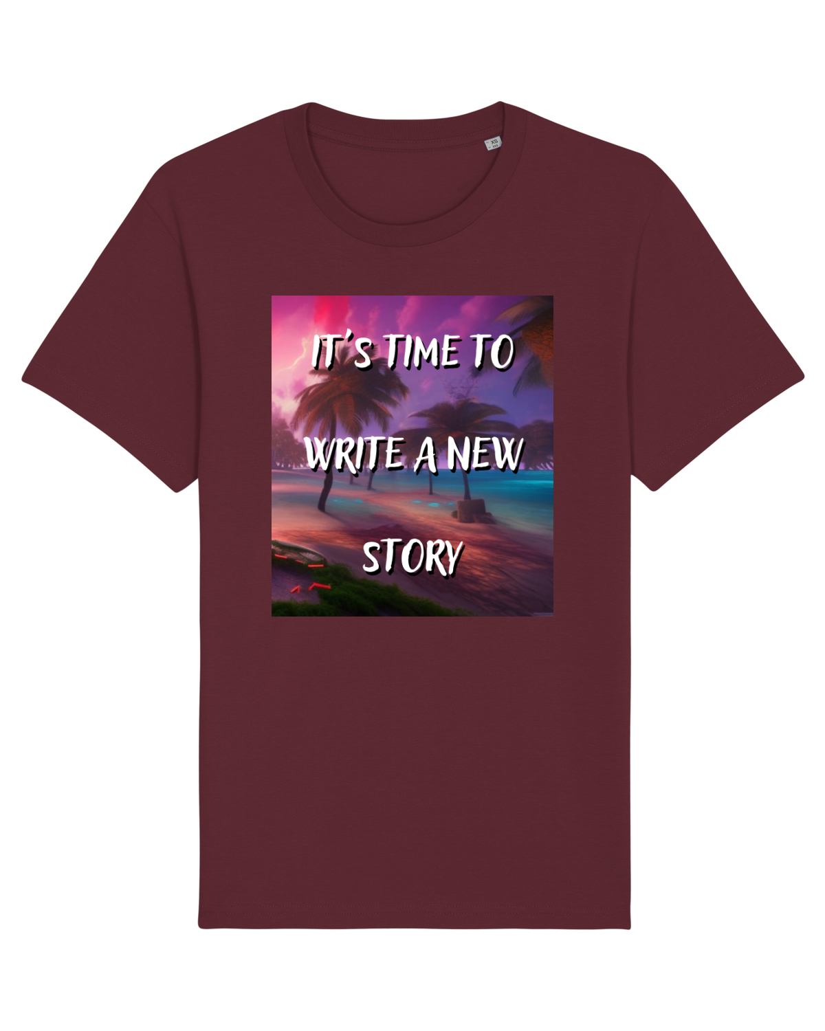 Tricou mânecă scurtă Unisex Rocker Burgundy