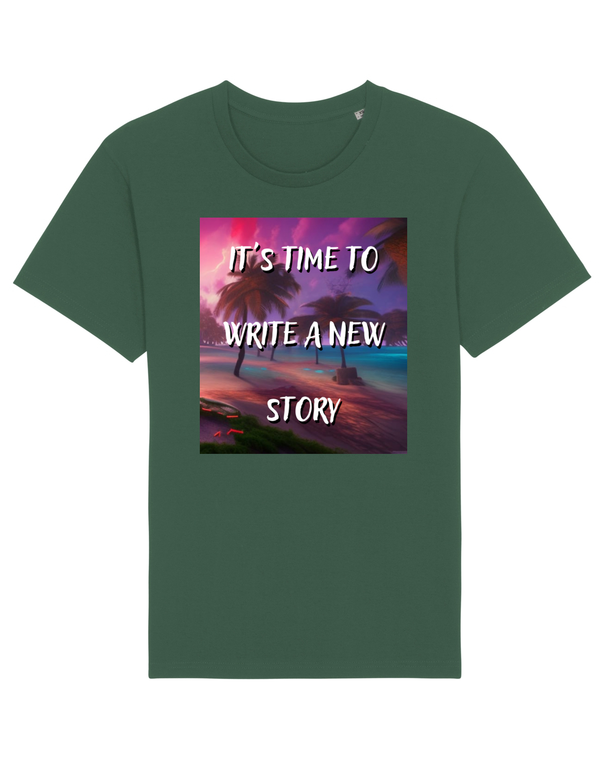 Tricou mânecă scurtă Unisex Rocker Bottle Green