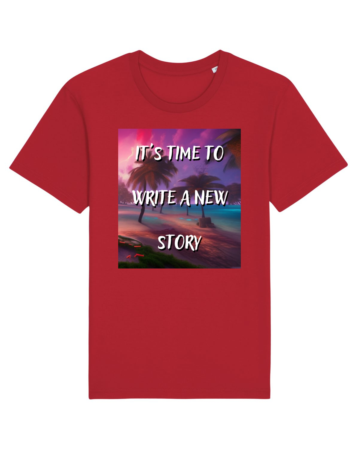 Tricou mânecă scurtă Unisex Rocker Red