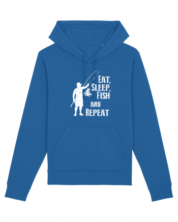 Eat sleep fish repeat Royal Blue