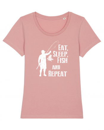 Eat sleep fish repeat Canyon Pink