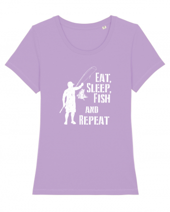 Eat sleep fish repeat Lavender Dawn