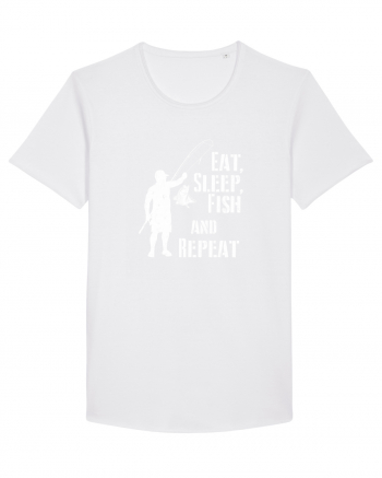 Eat sleep fish repeat White