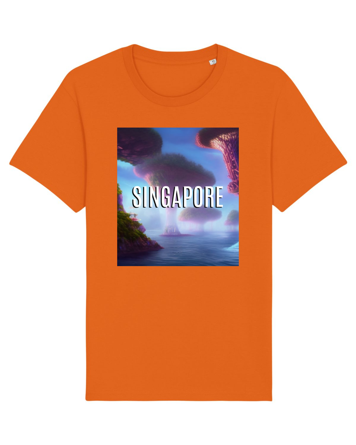 Tricou mânecă scurtă Unisex Rocker Bright Orange