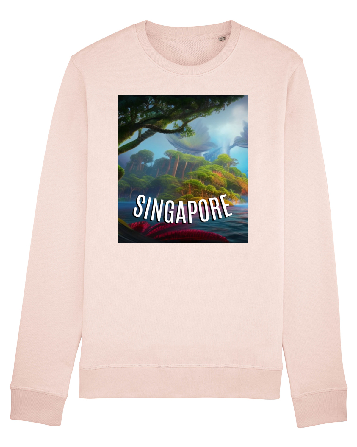 Bluză mânecă lungă Unisex Rise Candy Pink