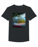 SINGAPORE2 Tricou mânecă scurtă guler larg Bărbat Skater
