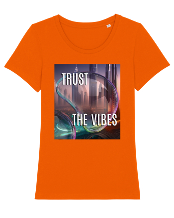 TRUST THE VIBES Bright Orange