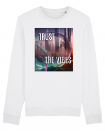 TRUST THE VIBES Bluză mânecă lungă Unisex Rise