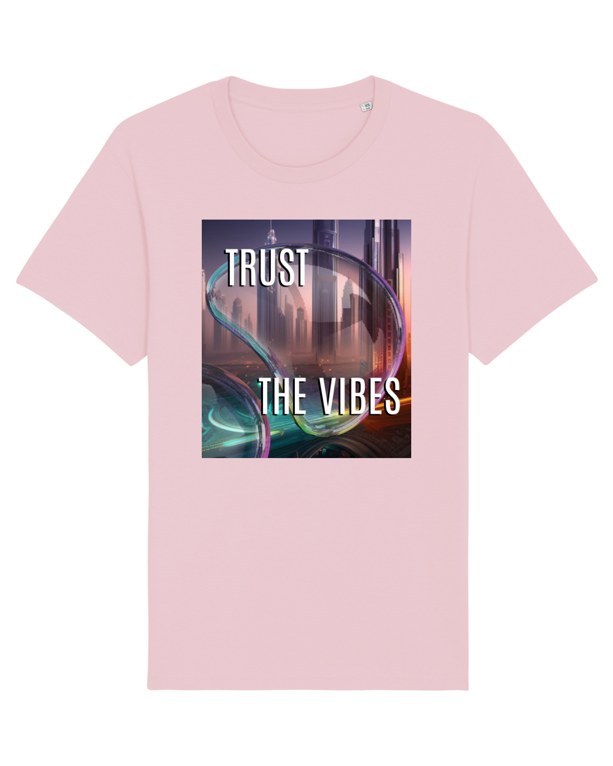 Tricou mânecă scurtă Unisex Rocker Cotton Pink