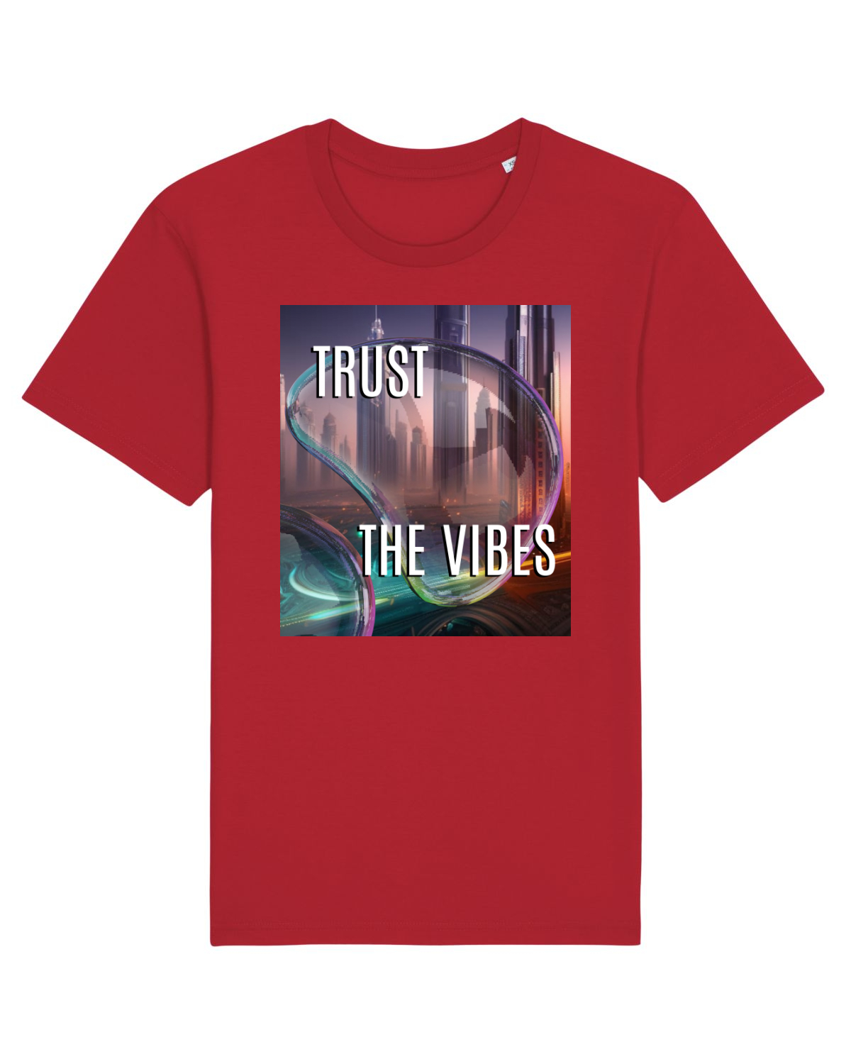 Tricou mânecă scurtă Unisex Rocker Red