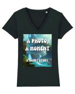 a photo a moment a short story Tricou mânecă scurtă guler V Damă Evoker
