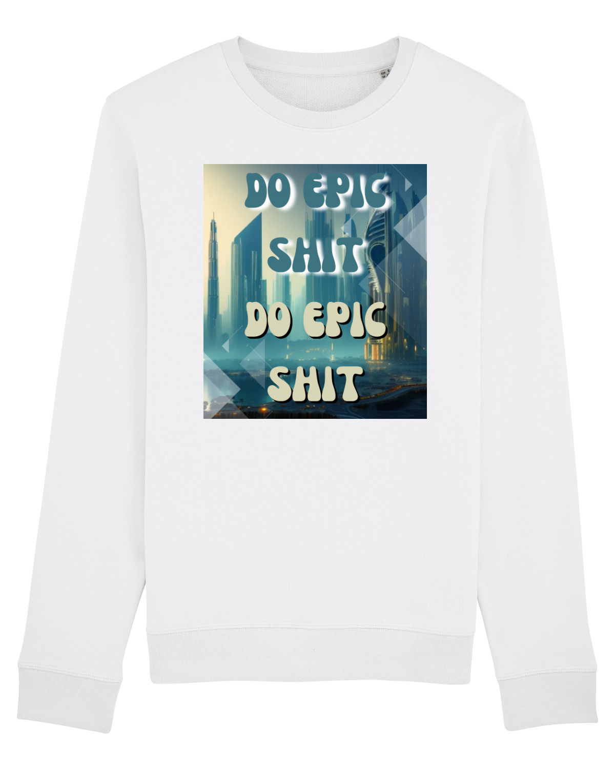 Bluză mânecă lungă Unisex Rise White
