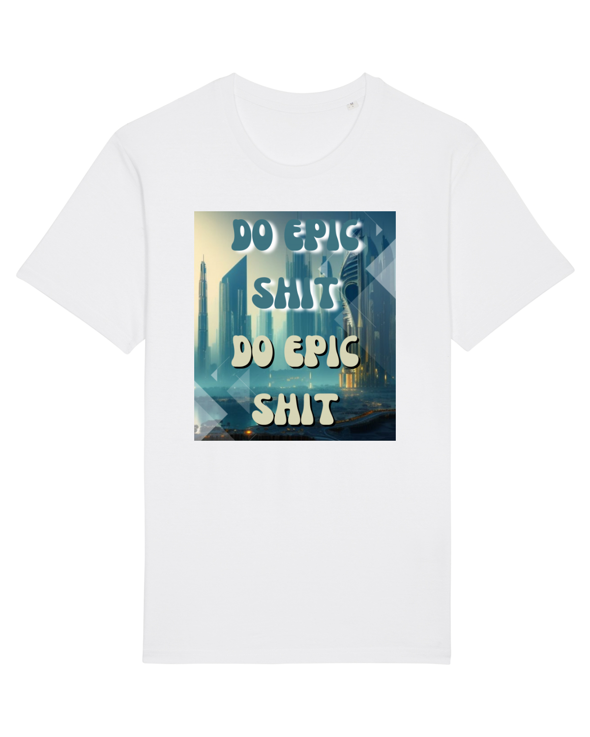 Tricou mânecă scurtă Unisex Rocker White
