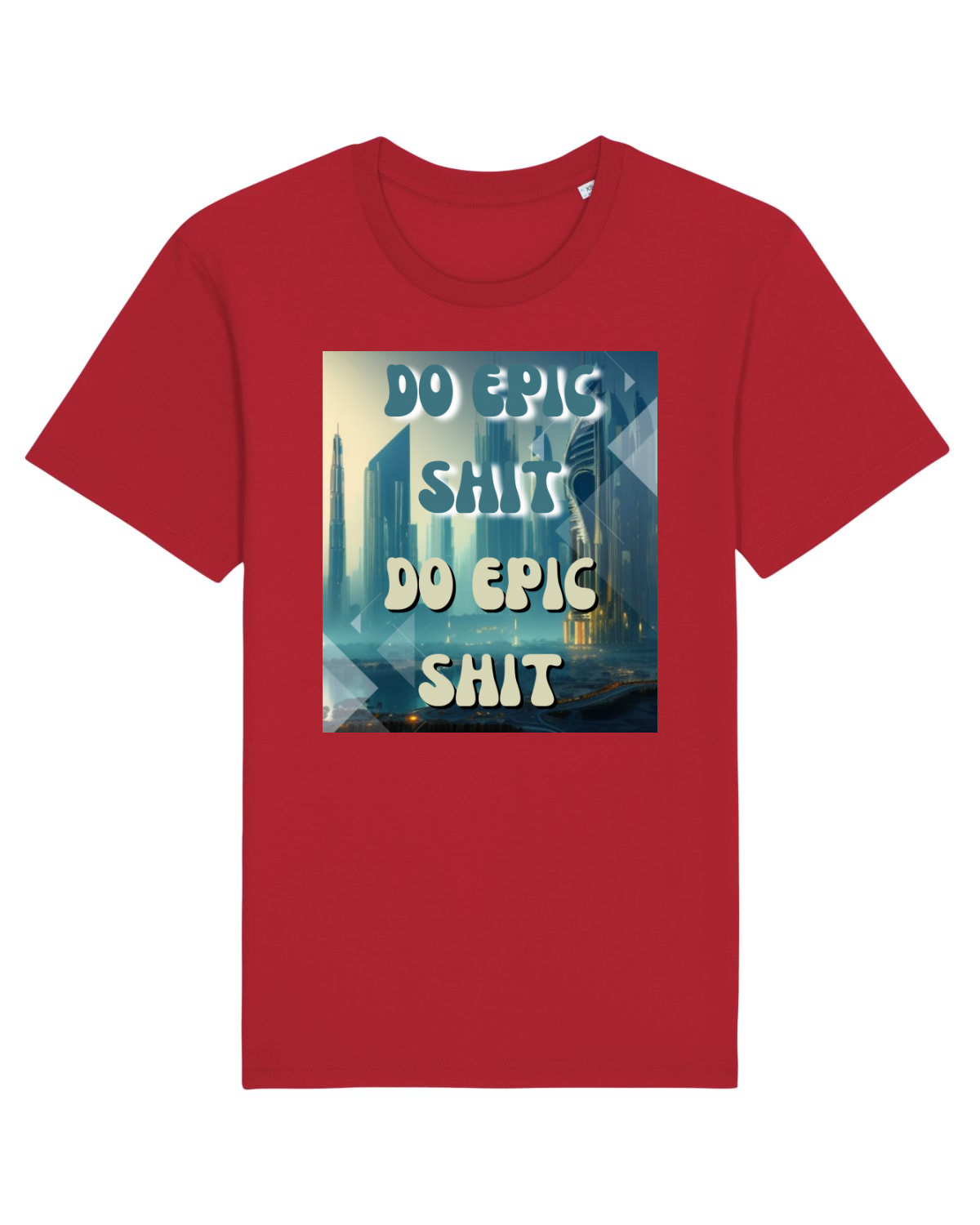 Tricou mânecă scurtă Unisex Rocker Red