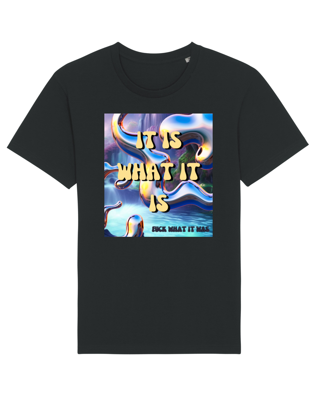 Tricou mânecă scurtă Unisex Rocker Black